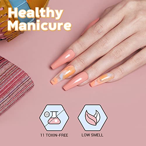 Coral Orange Nail Polish - Image 5