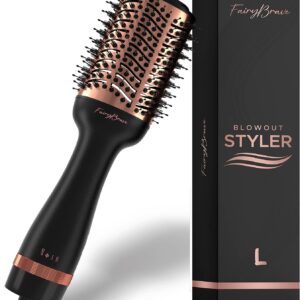 Cosmoprof 1.5-Inch Barrel Professional Round Brush Blow Dryer for Effortless Quick Styling