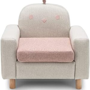 Cream Baby Armchair for Toddlers Ages 1-5 Years, Soft Plush Kids Seating