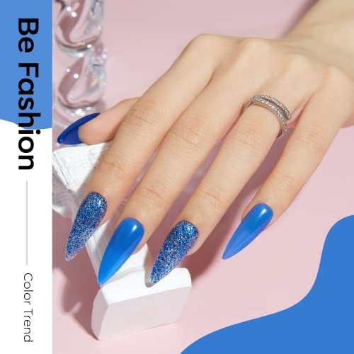 Creative Blue Nail Polish with Unique Designs for Stunning Nail Art 15ml - Image 3