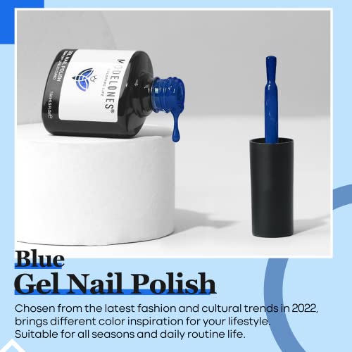 Creative Blue Nail Polish with Unique Designs for Stunning Nail Art 15ml - Image 2