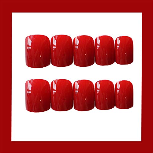 Crimson Red Acrylic Nail Art Design for Stunning Manicures and Nail Enhancements - Image 3