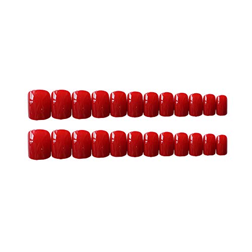 Crimson Red Acrylic Nail Art Design for Stunning Manicures and Nail Enhancements - Image 4