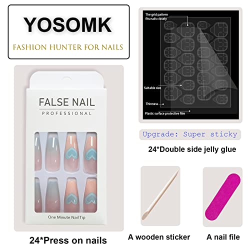 Crip Blue Acrylic Nail Art Design for Stylish and Trendy Nail Looks - Image 2