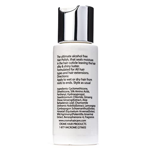Crome Hair Gel 8 oz for Strong Hold and Shine All Hair Types - Image 2