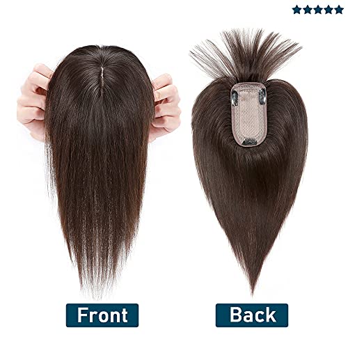 100% Human Hair Crown Hair Piece for Natural Look, Easy Wear, Medium - Image 3