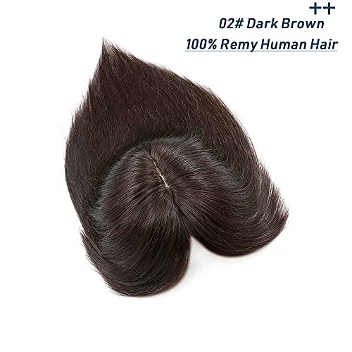 100% Human Hair Crown Hair Piece for Natural Look, Easy Wear, Medium - Image 2