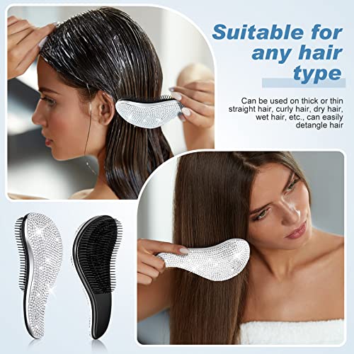 Shiny Crystal Hair Brush for Tangle-Free, Lustrous Hair - All Hair Types - Image 7