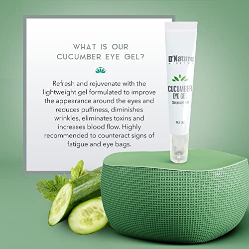 Soothing Cucumber Eye Cream 0.5 oz for Tired and Refreshing Under Eyes - Image 3