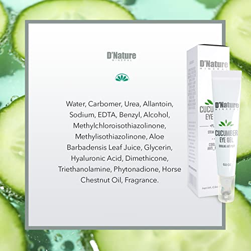 Soothing Cucumber Eye Cream 0.5 oz for Tired and Refreshing Under Eyes - Image 5
