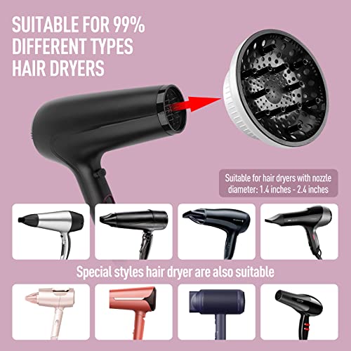 Universal Curl Diffuser Attachment for Fast Drying and Beautifully Defined Curly Hair - Image 5
