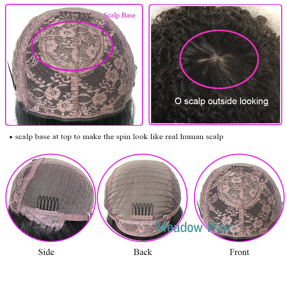 20-Inch Curly Afro Human Hair Wig for Women, Natural Soft Texture - Image 7