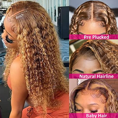 Blonde Curly 18 Inch Human Hair Wig for Women Natural Texture - Image 2