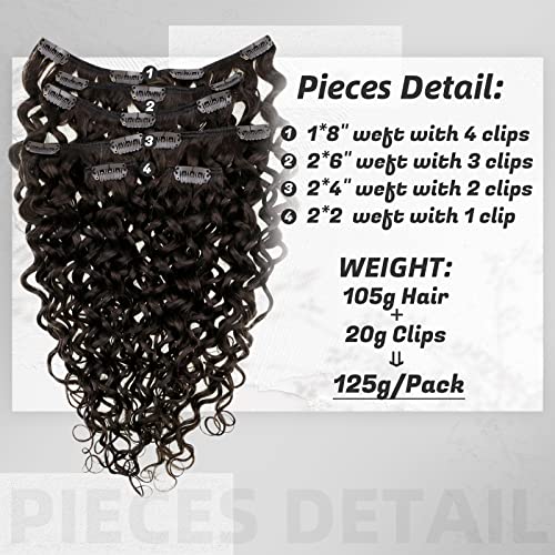 18 Inch Remy Human Hair Curly Clip-In Extensions for Volume and Length - Image 2