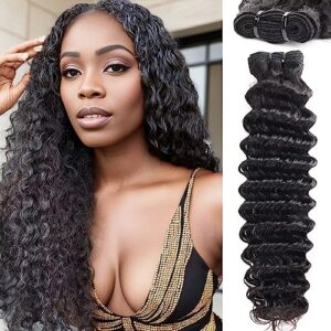 100% Human Hair Curly Bundles for Natural Look and Feel - Full Head Set