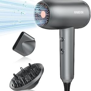 1800W Hair Dryer with Diffuser for Frizz-Free Curls and Fast Drying