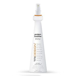Curly hair volumizing spray for added volume and bounce.