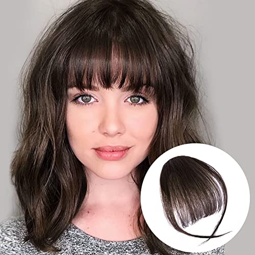 Curly Human Hair Clip-In Bangs