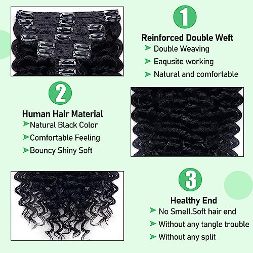 7 Piece Curly Remy Human Hair Clip-In Extensions for Natural Volume and Length - Image 3