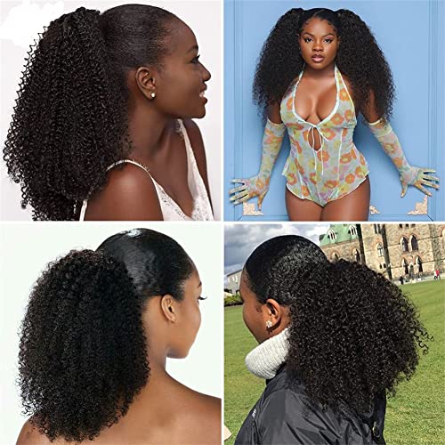 Curly Human Hair Drawstring Ponytail - Image 6