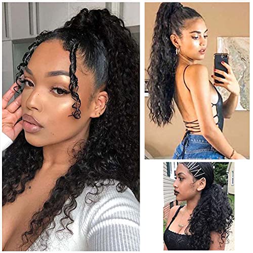 Curly Human Hair Ponytail Extension - Image 5