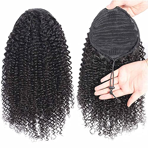 Curly Human Hair Ponytail Extension - Image 2