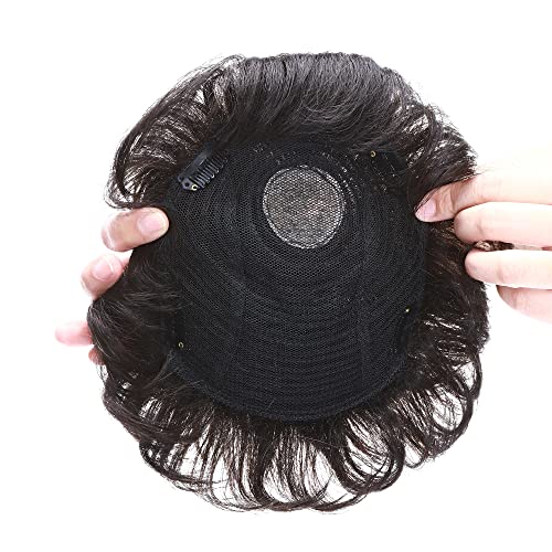 16-Inch Curly Human Hair Topper for Natural Volume and Root Coverage - Image 5