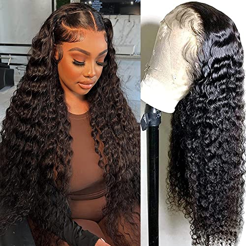 22 Inch Curly Human Hair Wig for Women, Natural Feel, Comfortable Fit