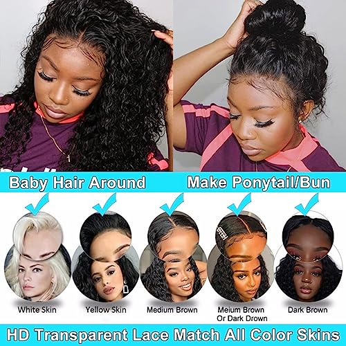 22 Inch Curly Lace Front Human Hair Wig for Women Natural Look and Feel - Image 8