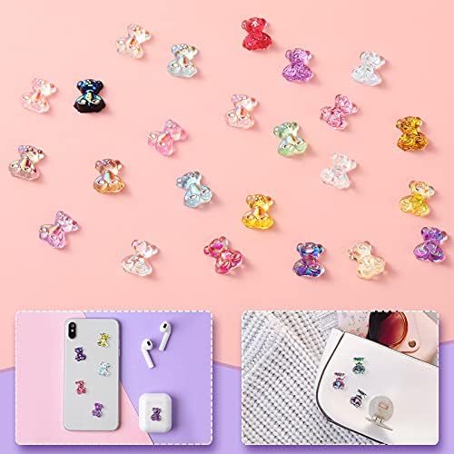 Acrylic Teddy Bear Nail Charms for Stylish Nail Art Lovers - Cute Fun Design - Image 7