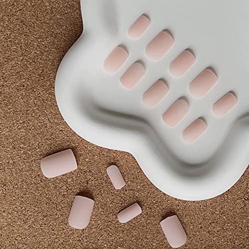 Cute Pink Square Acrylic Nails for Babies - 20 Piece Set, Child Safe - Image 4
