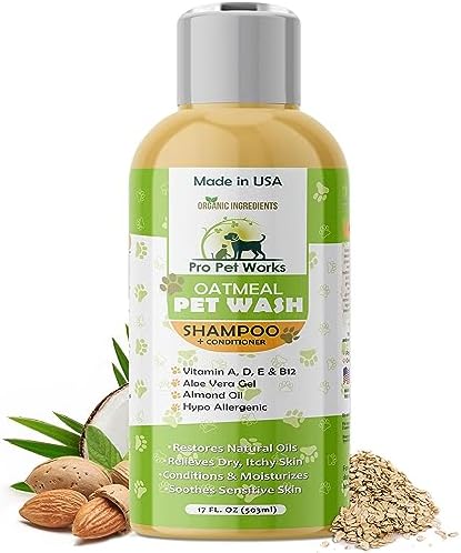 Dandruff Relief Dog Shampoo 16 oz Bottle Soothing Ingredients for Healthy Skin