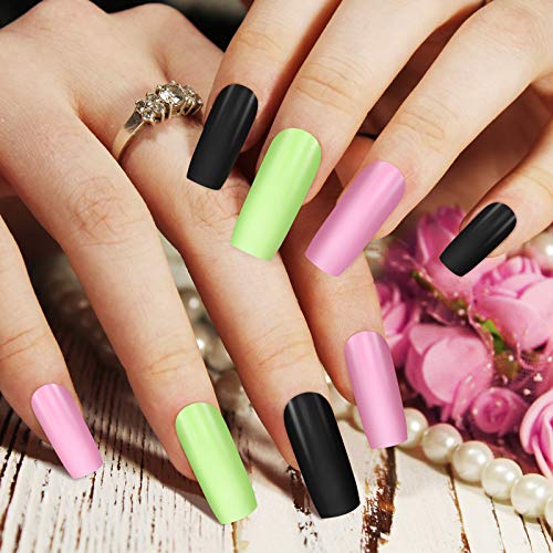 6pc Dark Colors Long-Lasting Acrylic Nail Polish Set for Stylish Manicures - Image 5