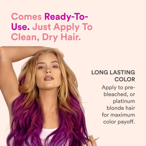 Dark Red Violet Brown Hair Color with Argan Oil - Image 4