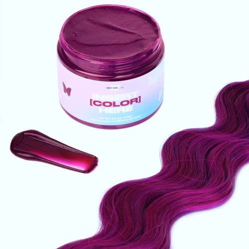 Dark Red Violet Brown Hair Color with Argan Oil