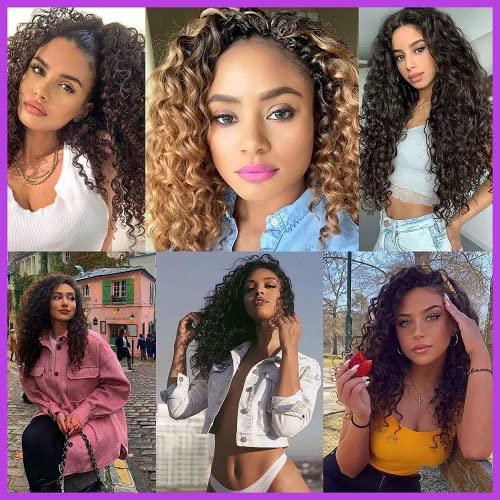 18 Inch Deep Wave Synthetic Crochet Hair Extensions Natural Looking - Image 8