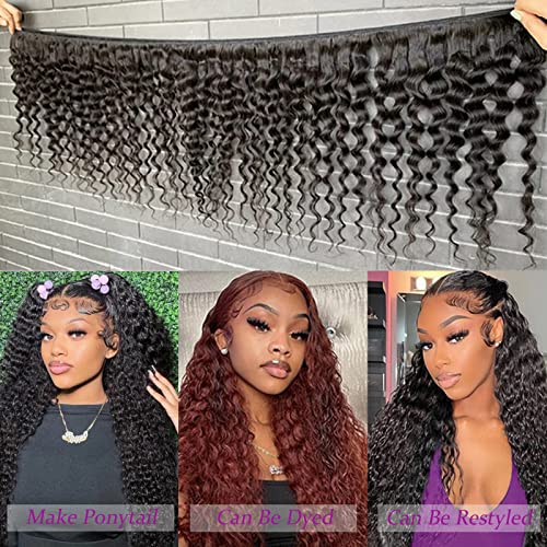 100g Natural Deep Wave Human Hair Bulk for Braiding and Weaving - Image 5