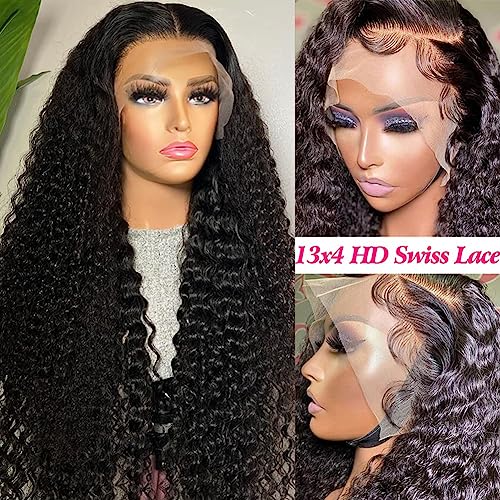 22 Inch Deep Wave Human Hair Wig Natural Look Soft Comfortable Wear - Image 3