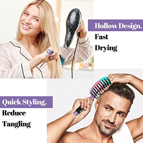 Detangling Hair Brush with Flexible Bristles and Comfortable Grip - Effortless Styling - Image 3