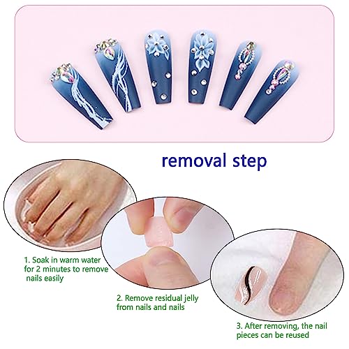 Diamond Design Acrylic Nails - Stylish, Durable, and Easy to Apply for Any Occasion - Image 5