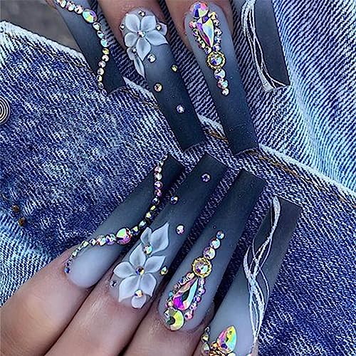 Diamond Design Acrylic Nails - Stylish, Durable, and Easy to Apply for Any Occasion