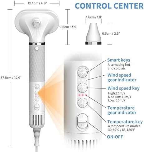 Pet Grooming Force Dryer with Human Hair Dryer Technology, Lightweight and Compact - Image 5
