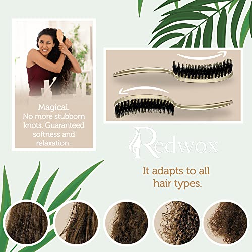Dual Bristle Hair Brush: Boar & Nylon - Image 3