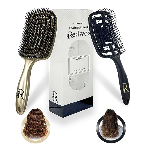 Dual Bristle Hair Brush: Boar & Nylon