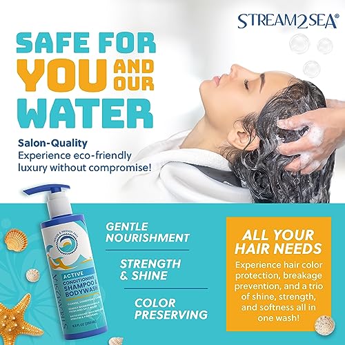 All Skin Types Eco-Friendly Body Wash and Shampoo 16 oz Bottle - Image 3