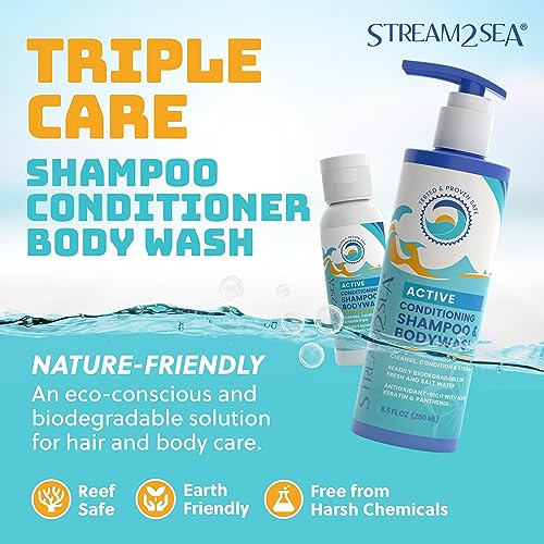 All Skin Types Eco-Friendly Body Wash and Shampoo 16 oz Bottle - Image 2