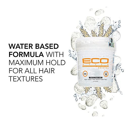 Natural Eco-Friendly Strong Hold Hair Gel, 8 oz, Paraben-Free Formula - Image 2