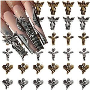 Elegant Angel Acrylic Nails