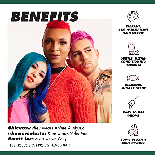 Vibrant Emerald Green Hair Color 4 oz with Argan Oil for Nourished Hair - Image 3