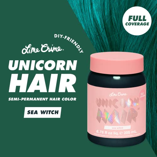Vibrant Emerald Green Hair Color 4 oz with Argan Oil for Nourished Hair - Image 2